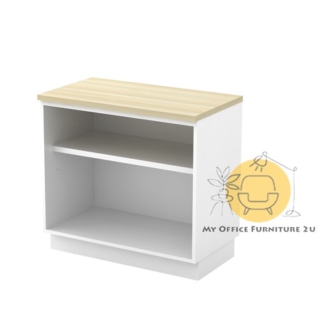 Open-Shelf-Door-Low-Cabinet-White