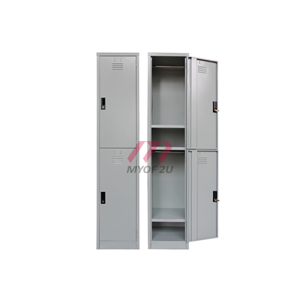 S024 Locker MY-S114/C/CS - 2 Compartment Steel Locker - MY Office Furniture2U