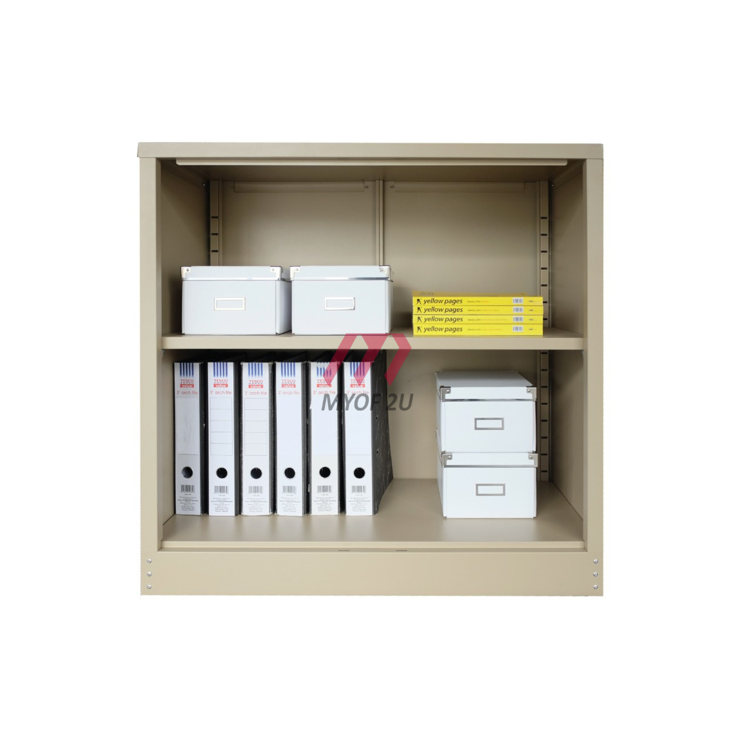MY-S112W - Half Height Cupboard Without Door With 1 Adjustable Shelves