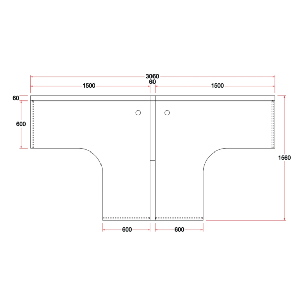 Workstation-Cluster-2-L Shape-pale-green-blueprint