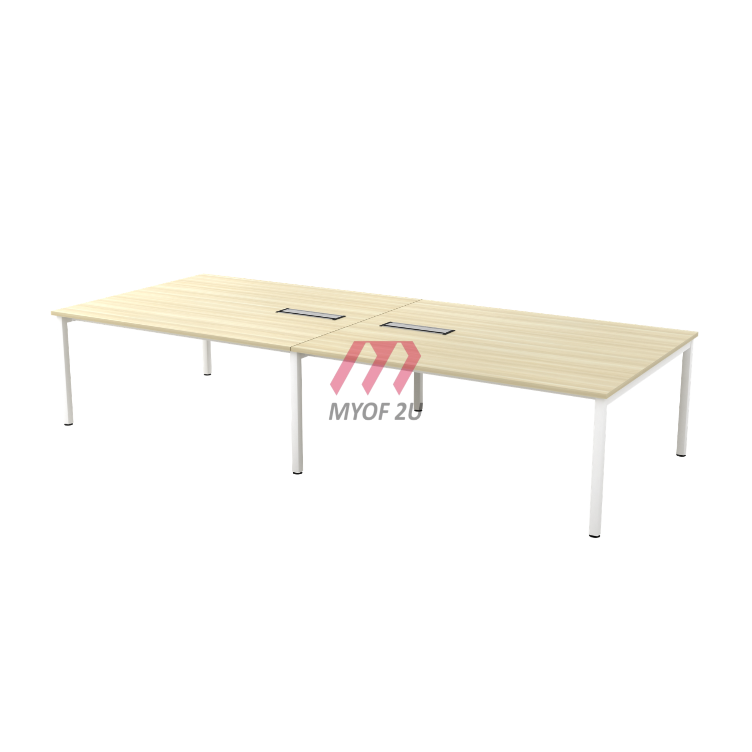 MY-SVB30 Rectangular Conference Table included YBV 20 2 units (Boras Ash)
