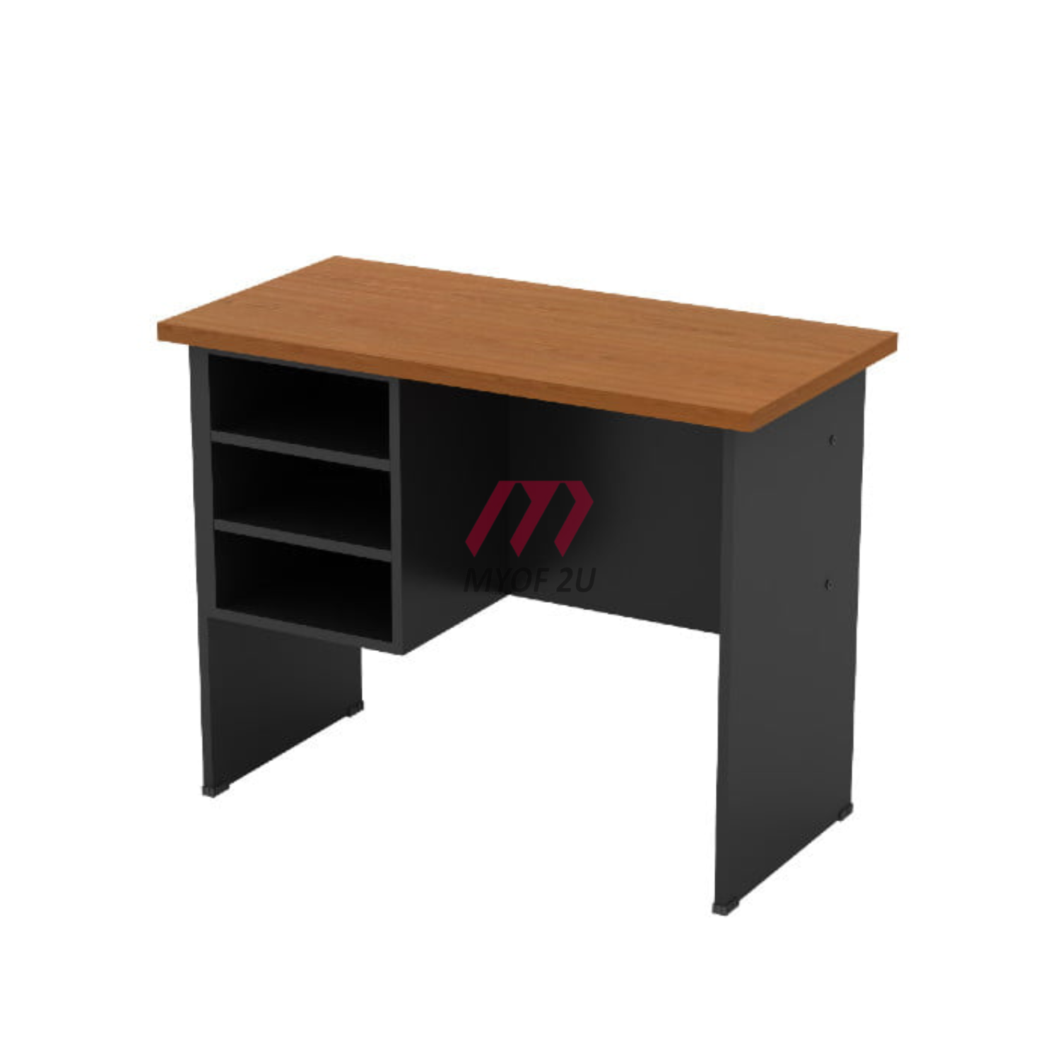 MY-GS1060 Computer Table (Cherry & Dark Grey)