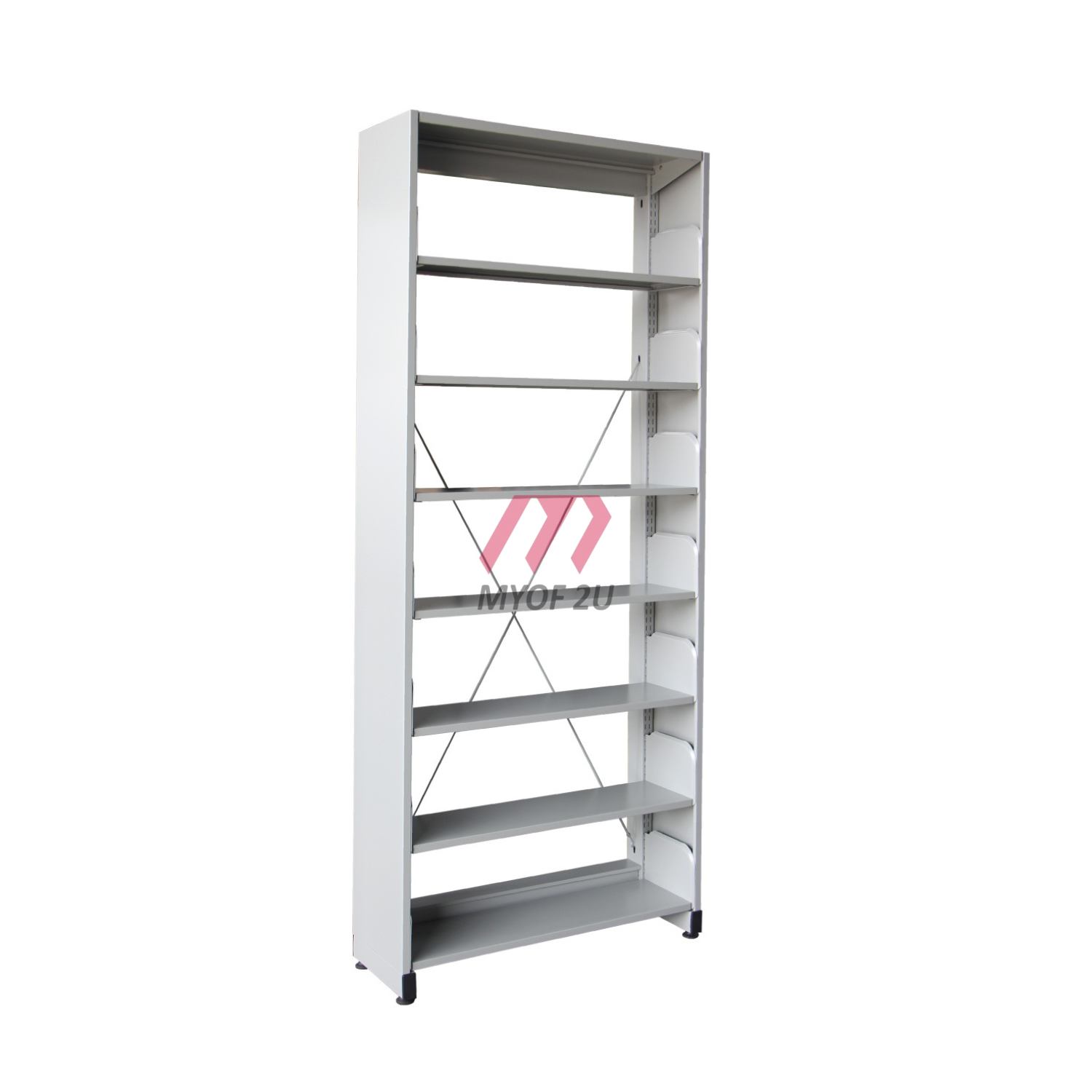 MY-M317 Library Rack Single Sided (Side Panel) - 7 Level