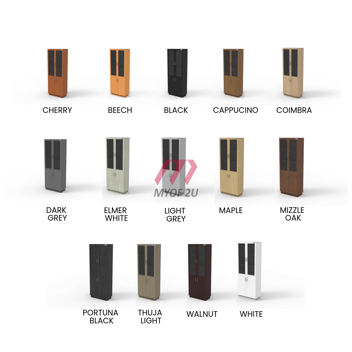 MY-OGD21 Swinging Glass Door High Cabinet - Image 2